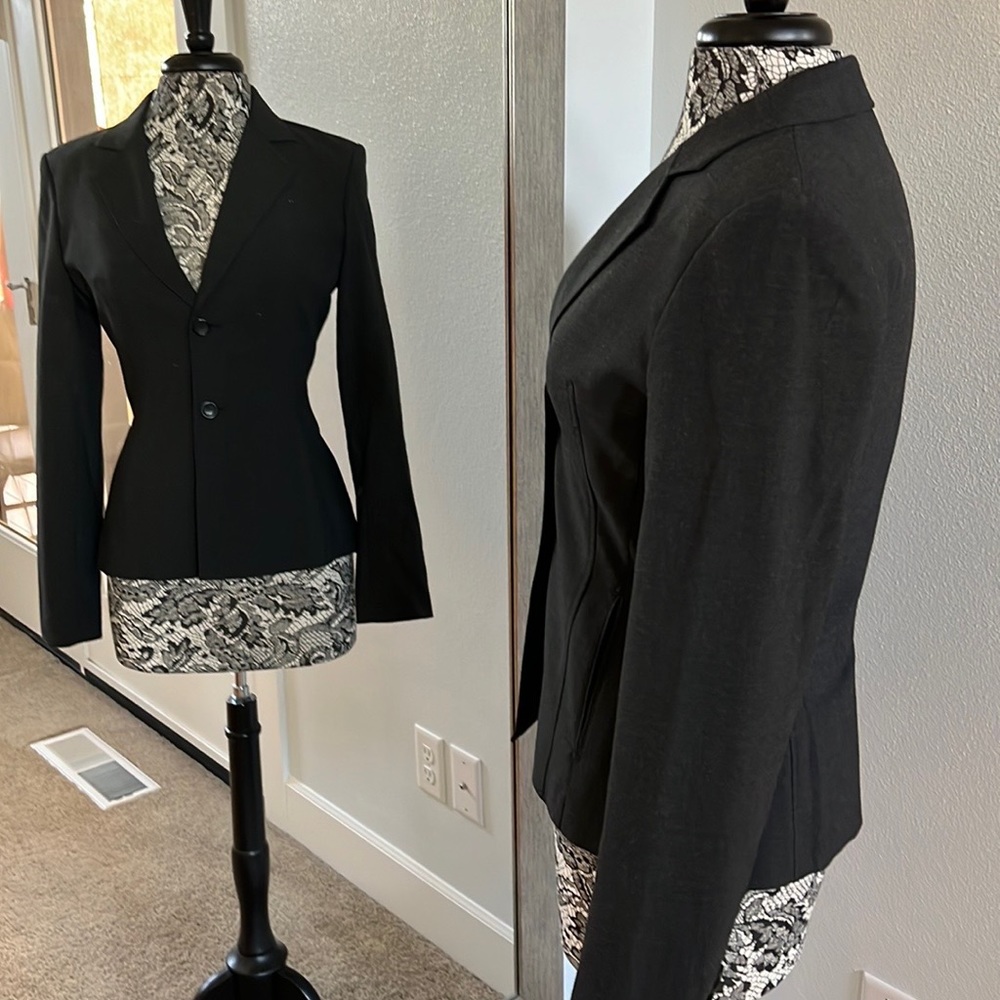 Express Design Studio Charcoal Grey Size 2 Jacket - image 2